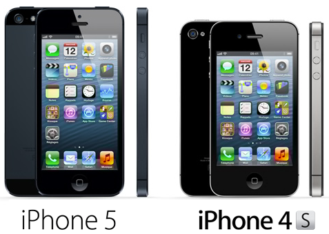 iPhone 4S et iPhone 5