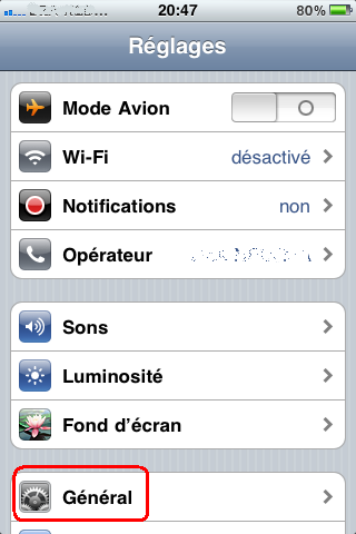 Désactiver la correction automatique d’iphone