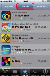 Télécharger des applications gratuitement sur iphone