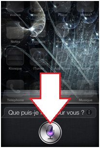 Paramètres Siri d'iphone