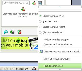 Modifier le chemin de réception par défaut  des fichiers sur ICQ