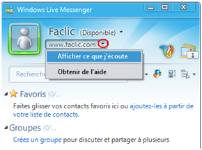 Afficher ce que j'écoute sur mon profil MSN