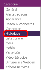 Afficher l’historique des discutions Yahoo Messenger