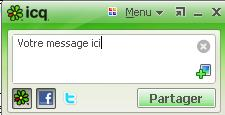 Ajouter et modifier mon message perso sur ICQ