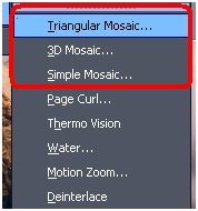 Mosaïque triangulaire Poto-Brush