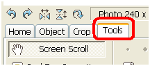 Bouton Tools de Photoscap