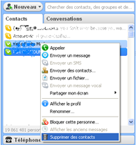 supprimer ou bloquer une personne sur Skype