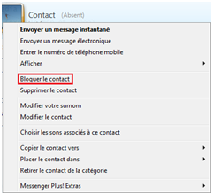 Comment bloquer un contact sur MSN