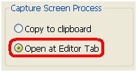 Bouton Open at Editor Tab Photoscap