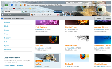 Comment changer le thème de firefox
