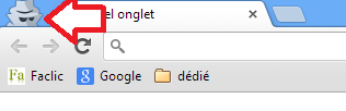 Mode navigation privée Google Chrome
