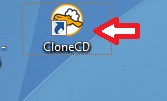 Icône de lancement de CloneCD