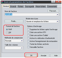 Compresser un fichier avec winrar et mot de passe