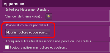 Modifier la couleur et police d’écriture de Yahoo Messenger 