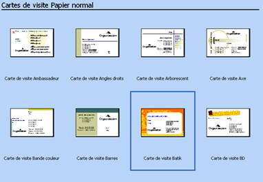 Créer une carte de visite avec publisher