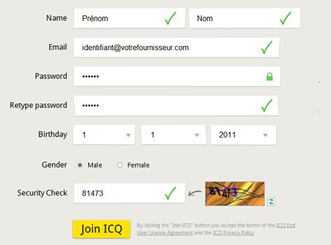 Comment créer un compte pour ICQ 