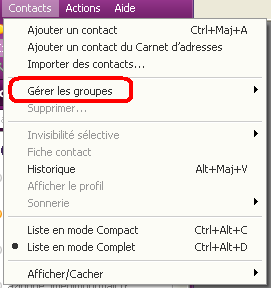 Créer un groupe sur Yahoo Messenger