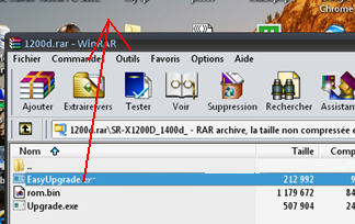 Décompresser un fichier d'un dossier winrar