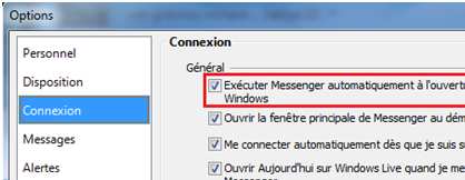 Démarrer MSN automatiquement au démarrage de l’ordinateur