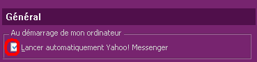 Démarrer Yahoo Messenger automatiquement lors de démarrage de l’ordinateur