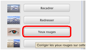 Bouton yeux rouge de picasa