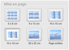 La mise en page avant impression Picasa