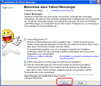 Comment installer Yahoo Messenger 11 final