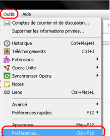 Masquer les images lors de navigation sous Opera