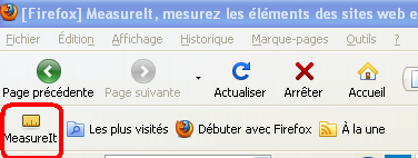 Afficher MeasureIt sur Firefox