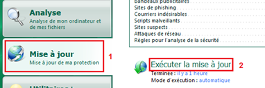 Mettre à jour Kaspersky