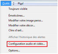 Régler le microphone sur MSN