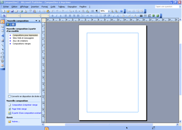 Mise en page et impression d'un document Publisher