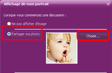 Modifier l’image personnel de Yahoo Messenger