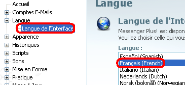 Modifier la langue d’interface d’MSN Plus