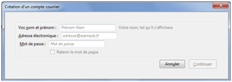 Ajouter un compte mail sur Thunderbird