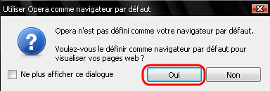 Mettre Opera comme navigateur par défaut