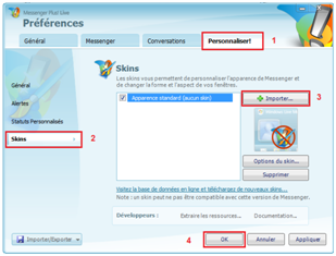 Personnaliser MSN avec messenger plus