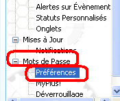 Protéger mes préférences MSN plus  par un mot de passe