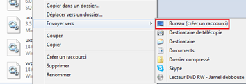 Ajouter un raccourci de MSN sur le bureau