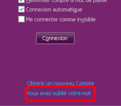 Récupérer son compte Yahoo Messenger