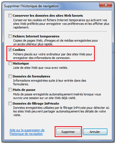 Comment supprimer les cookies