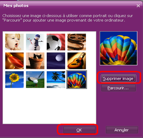 Supprimer une photo de profil de Yahoo Messenger