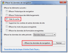 Vider le cache de Google Chrome