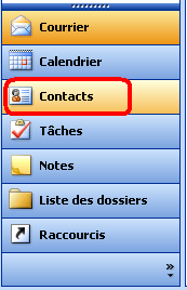 Bouton contact Outlook