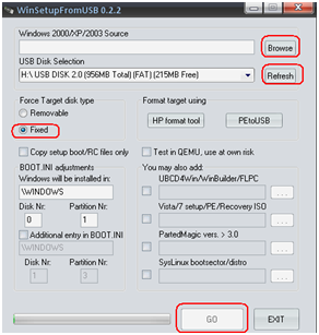 Comment installer Windows xp avec une clé USB