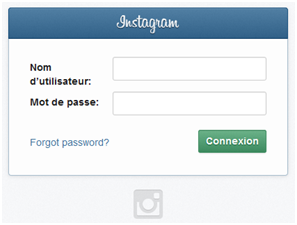 Connexion Instagram