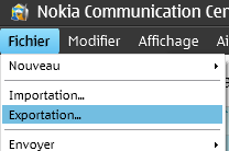 Gérer et modifier les contactes du téléphone Nokia via Nokia PC suite