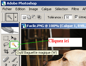 Outil baguette magique