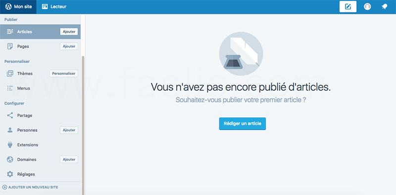 Administration du site