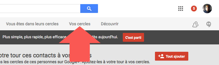 Cercles Google Plus